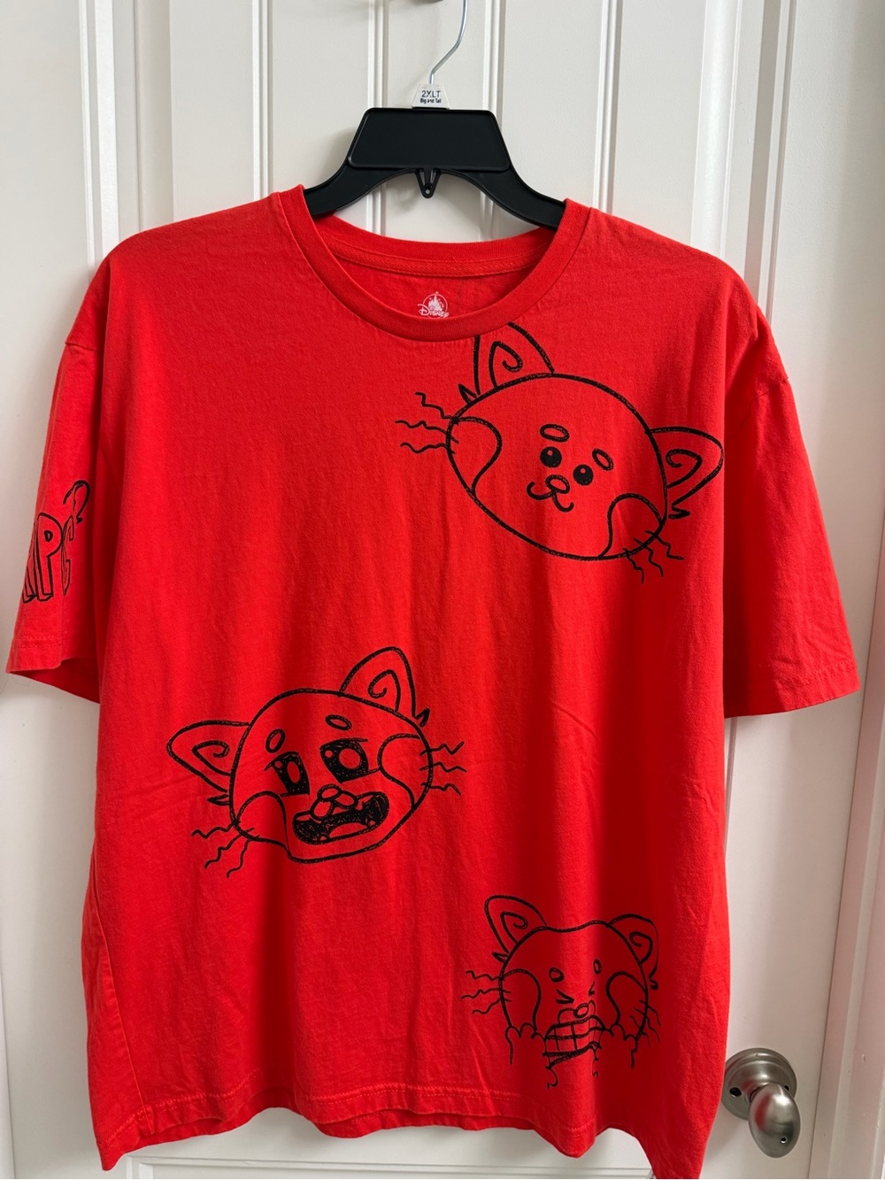 Disney Pixar Turning Red Panda Expressions Graphic T-Shirt Red Size L